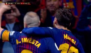 Iniesta inscrit le quatrième but Barcelonais