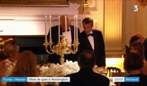 Trump-Macron : dîner de gala cordial à Washington sur fond de désaccords