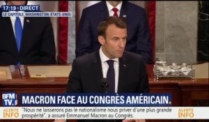 Macron au Congrès américain: "La guerre commerciale n’est pas la solution"