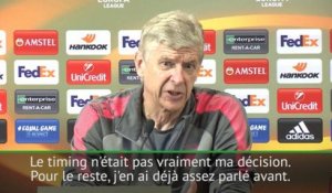 Arsenal - Wenger : "Le timing de l'annonce de mon départ n'était pas ma décision"
