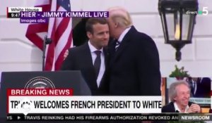 Emmanuel Macron et Donald Trump : Les médias américains se moquent de leur "bromance" (Vidéo)