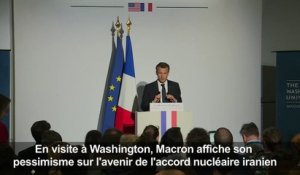 Macron pessimiste sur l'avenir de l'accord nucléaire iranien