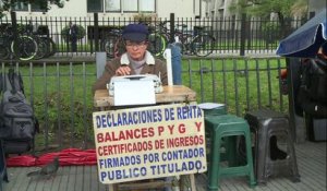 Métiers en voie de disparition: Une écrivaine publique à Bogota