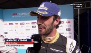 Formule E - e-Prix de Paris : La réaction de Jean-Éric Vergne après sa victoire