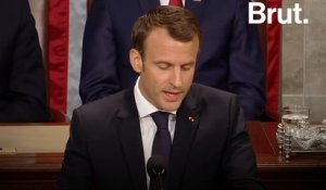 Emmanuel Macron face au congrès américain : "Il n'y a pas de planète B"