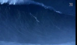 Le record de la vague la plus haute jamais surfée battu à Nazaré