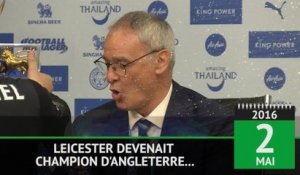 Il y a 2 ans - Leicester remportait la Premier League