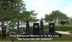 le 1er mai n'est "pas la journée des casseurs" (Macron)