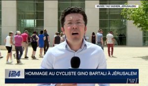 Hommage au cycliste Gino Bartali à Jérusalem