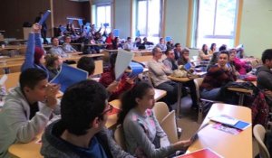 SchooLab : lycéens et collégiens presentent leur projet scientifique à l'école des Mines de St Etienne