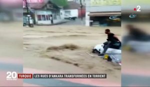 Turquie : inondation impressionnante dans les rues d'Ankara