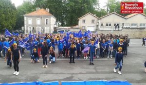 VIDEO. Poitiers : les collégiens du Jardin-des-Plantes fêtent l'Europe en musique