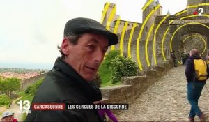 Carcassonne : des cercles jaunes sur les remparts sèment la discorde