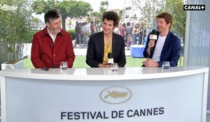 Interview de Christophe Honoré, Vincent Lacoste et Pierre Deladonchamps pour "Plaire, aimer et courir vite" - Cannes 2018