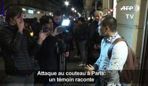 Attaque au couteau à Paris: un témoin raconte