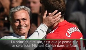 38e j. - Mourinho : "Carrick sera mon entraîneur adjoint dans le futur"