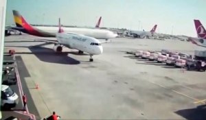 Un avion percute un autre avion à l'arret sur l'aéroport d’Istanbul