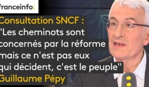 Consultation SNCF : "Les cheminots sont concernés par la réforme mais ce n’est pas eux qui décident, c’est le peuple par l’intermédiaire du parlement. Ce vote est illégitime, il n'y a pas de liste d’émargements qui puisse être vérifiée" - Guillaume Pépy