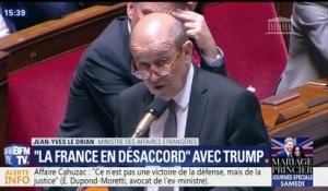 "Nous avons avec les Etats-Unis des désaccords", estime Jean-Yves Le Drian sur Jérusalem et l'accord iranien