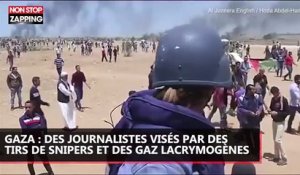 Bande de Gaza : Des journalistes visés par des tirs de snipers et de gaz lacrymogène (Vidéo)