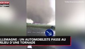 Allemagne : Un automobiliste passe dans une tornade (Vidéo)