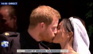 Meghan et Harry échangent leur premier baiser officiel #HarryandMeghan