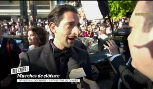 Adrien Brody au micro de Didier Allouch sur le tapis rouge - Cannes 2018