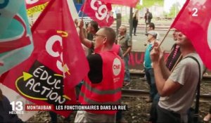 Montauban : les fonctionnaires dans la rue