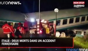 Italie : Deux morts et plusieurs blessés dans un accident de train (vidéo)