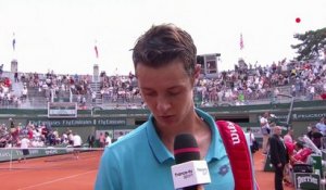 Roland-Garros - Maxime Janvier " J'ai bien joué et ça ne paye pas, je suis très déçu ! "
