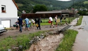 Inondations à Griesbach-au-Val: la mobilisation en vidéo