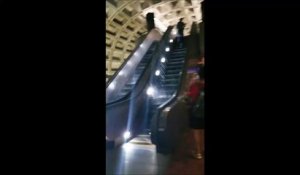 Quand le métro de Washington DC se transforme en chute d'eau