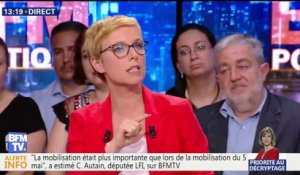Casseurs dans les manifestations: Clémentine Autain juge les propos de Gérard Collomb "stupéfiants"