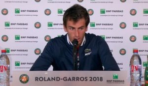 Roland-Garros - Benchetrit : "Je me sentais capable de battre Monfils"