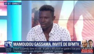 "C’est quand je suis entré dans l’appartement que mes jambes ont commencé à trembler", témoigne Mamoudou Gassama sur BFMTV