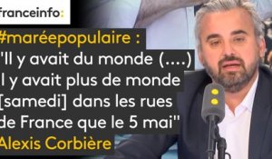 #maréepopulaire "Il y avait du monde (….) Il y avait plus de monde [samedi] dans les rues de France que ce qu'il y en avait le 5 mai. C’est une étape supplémentaire" affirme Alexis Corbière