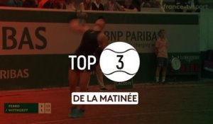 Roland-Garros : Le top 3 de la matinée du 29 mai