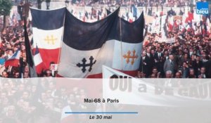 Mai-68 à Paris : le 30 mai
