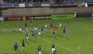 Mondial U20 - France/Irlande : l'essai de Marty
