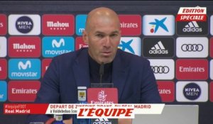 Zidane «Je me suis fait siffler» - Foot - ESP - Real Madrid