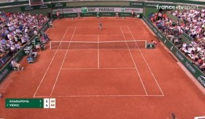 Roland-Garros 2018 : Quel missile de Maria Sharapova !