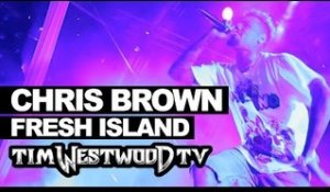 Chris Brown shuts it down at Fresh Island Festival! Westwood