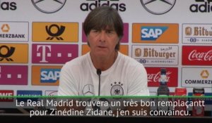 Amical - Löw "écarte totalement" le fait de remplacer Zidane au Real