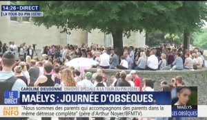Une foule immense s’est massée devant l’église de La Tour-du-Pin pour les funérailles de Maëlys