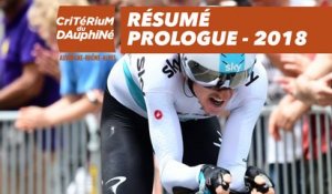 Résumé - Prologue (Valence / Valence) - Critérium du Dauphiné 2018