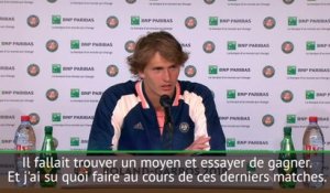 Roland-Garros - Zverev: "J'ai su quoi faire"
