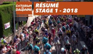 Résumé - Étape 1 (Valence / Saint-Just-Saint-Rambert) - Critérium du Dauphiné 2018