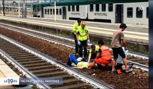 Scandale : En Italie, un homme prend un selfie devant une femme heurtée par un train - Regardez