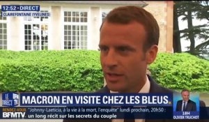 Macron aux Bleus: "une compétition réussie est une compétition gagnée"