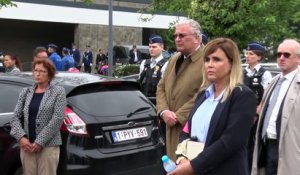 Le prince Laurent présent aux funérailles des policières de Liège
